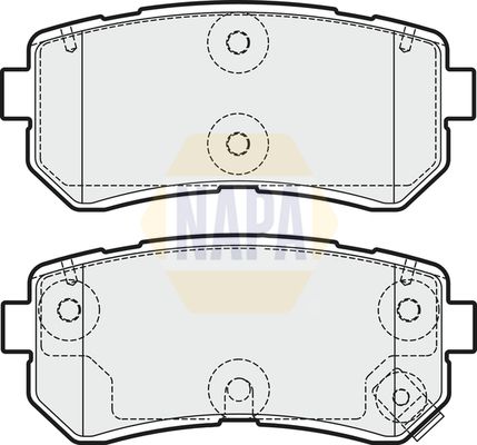Napa NBP1774 Brake Pad Set, disc brake - 1