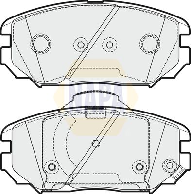 Napa NBP1775 Brake Pad Set, disc brake - 1