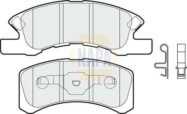 Napa NBP1777 Brake Pad Set, disc brake - 1