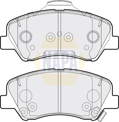 Napa NBP1780 Brake Pad Set, disc brake - 1