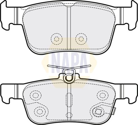 Napa NBP1787 Brake Pad Set, disc brake - 1