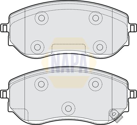 Napa NBP1798 Brake Pad Set, disc brake - 1