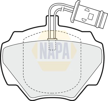 Napa NBP1802 Brake Pad Set, disc brake - 1