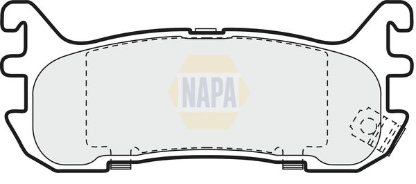 Napa NBP1808 Brake Pad Set, disc brake - 1