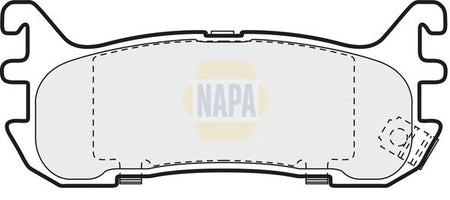 Napa NBP1808 Brake Pad Set, disc brake - 1