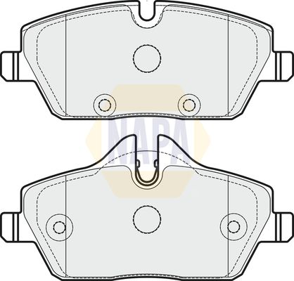 Napa NBP1813 Brake Pad Set, disc brake - 1
