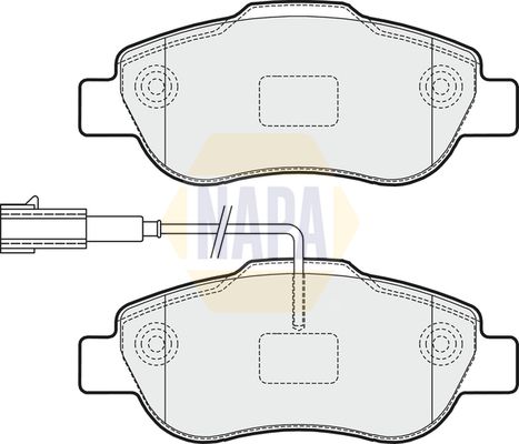 Napa NBP1815 Brake Pad Set, disc brake - 1