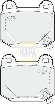 Napa NBP1845 Brake Pad Set, disc brake - 1