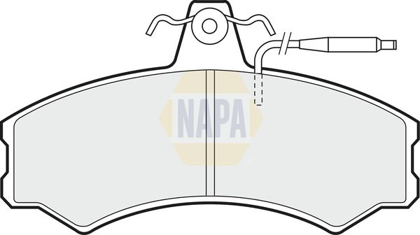 Napa NBP1846 Brake Pad Set, disc brake - 1