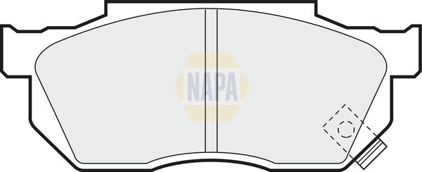 Napa NBP1847 Brake Pad Set, disc brake - 1
