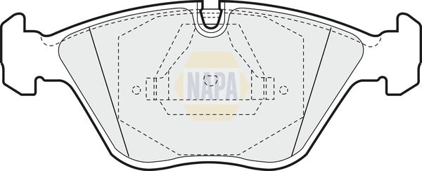 Napa NBP1850 Brake Pad Set, disc brake - 1