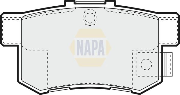 Napa NBP1852 Brake Pad Set, disc brake - 1