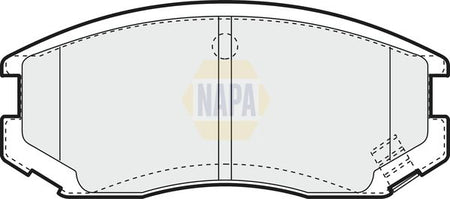Napa NBP1853 Brake Pad Set, disc brake - 1