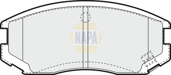 Napa NBP1853 Brake Pad Set, disc brake - 1