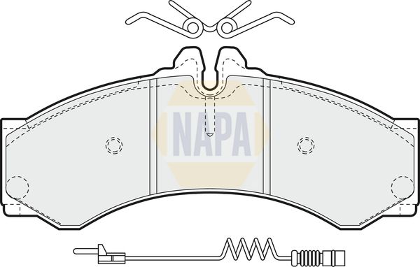 Napa NBP1857 Brake Pad Set, disc brake - 1