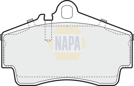 Napa NBP1860 Brake Pad Set, disc brake - 1