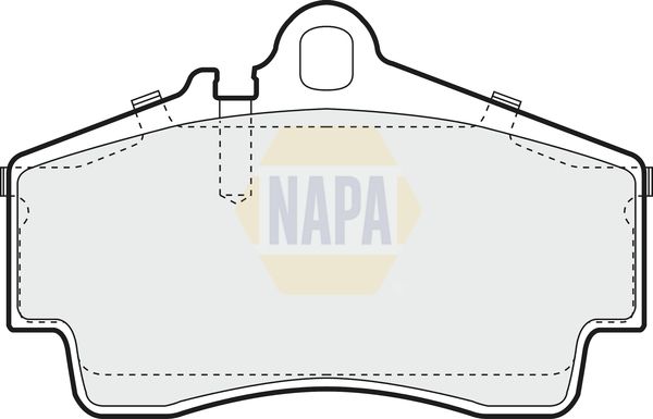 Napa NBP1860 Brake Pad Set, disc brake - 1