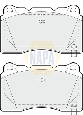 Napa NBP1861 Brake Pad Set, disc brake - 1