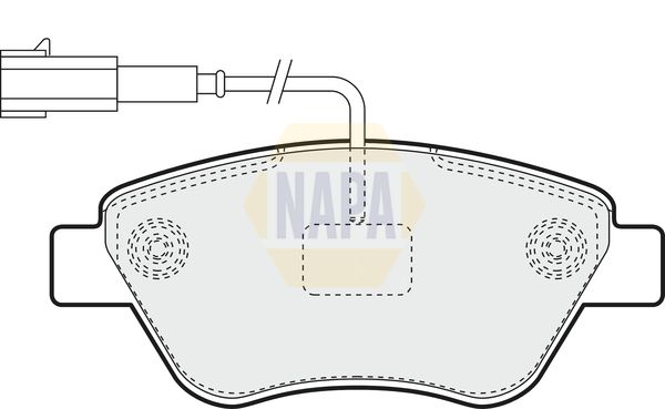 Napa NBP1869 Brake Pad Set, disc brake - 1