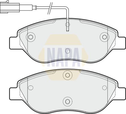 Napa NBP1870 Brake Pad Set, disc brake - 1