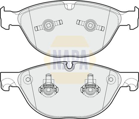 Napa NBP1872 Brake Pad Set, disc brake - 1