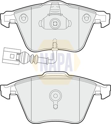 Napa NBP1873 Brake Pad Set, disc brake - 1