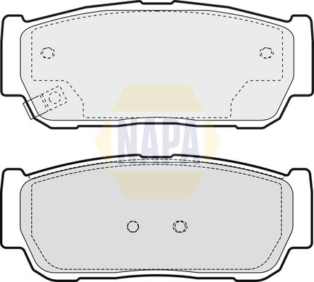 Napa NBP1877 Brake Pad Set, disc brake - 1