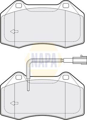 Napa NBP1879 Brake Pad Set, disc brake - 1