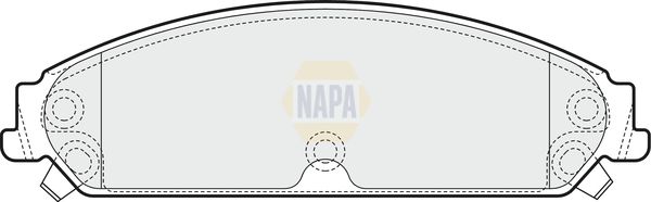 Napa NBP1880 Brake Pad Set, disc brake - 1