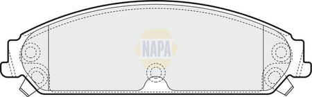 Napa NBP1880 Brake Pad Set, disc brake - 1