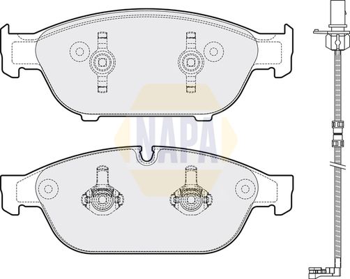 Napa NBP1889 Brake Pad Set, disc brake - 1