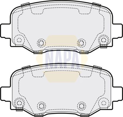 Napa NBP1896 Brake Pad Set, disc brake - 1
