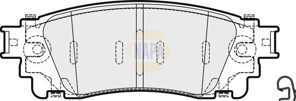 Napa NBP1899 Brake Pad Set, disc brake - 1