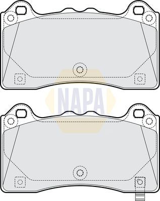 Napa NBP1904 Brake Pad Set, disc brake - 1