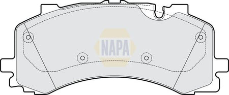Napa NBP1905 Brake Pad Set, disc brake - 1