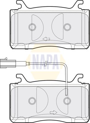 Napa NBP1906 Brake Pad Set, disc brake - 1