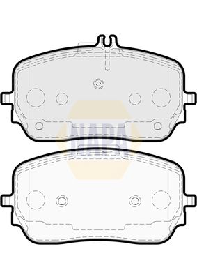 Napa NBP1919 Brake Pad Set, disc brake - 1
