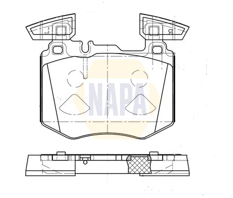 Napa NBP1921 Brake Pad Set, disc brake - 1