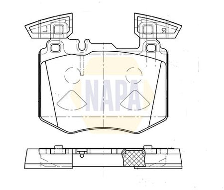 Napa NBP1921 Brake Pad Set, disc brake - 1