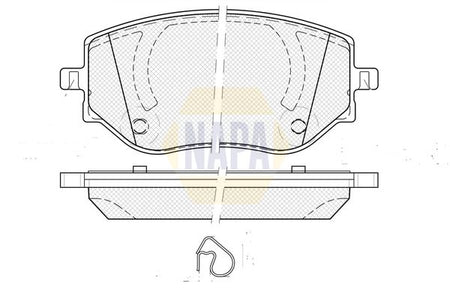 Napa NBP1923 Brake Pad Set, disc brake - 1