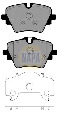 Napa NBP1944 Brake Pad Set, disc brake - 1