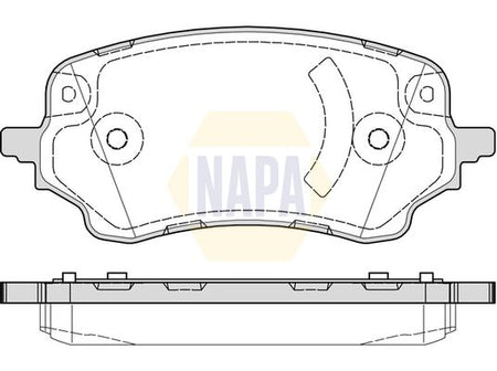Napa NBP1949 Brake Pad Set, disc brake - 1
