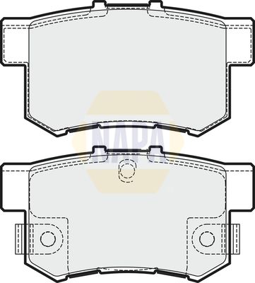 Napa NBP1950 Brake Pad Set, disc brake - 1