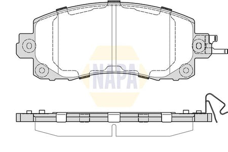 Napa NBP1964 Brake Pad Set, disc brake - 1