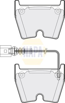 Napa NBP2003 Brake Pad Set, disc brake - 1