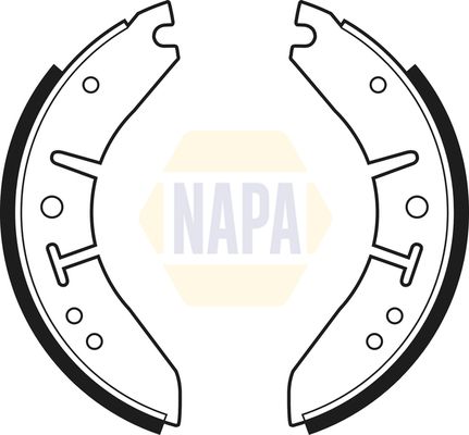 Napa NBS1001 Brake Shoe Set - 1