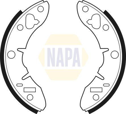 Napa NBS1002 Brake Shoe Set - 1