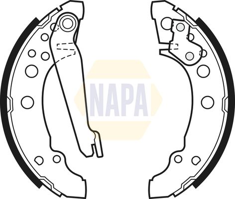 Napa NBS1005 Brake Shoe Set - 1
