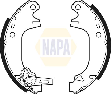 Napa NBS1006 Brake Shoe Set - 1