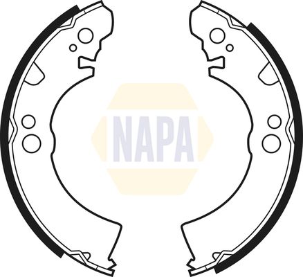 Napa NBS1007 Brake Shoe Set - 1